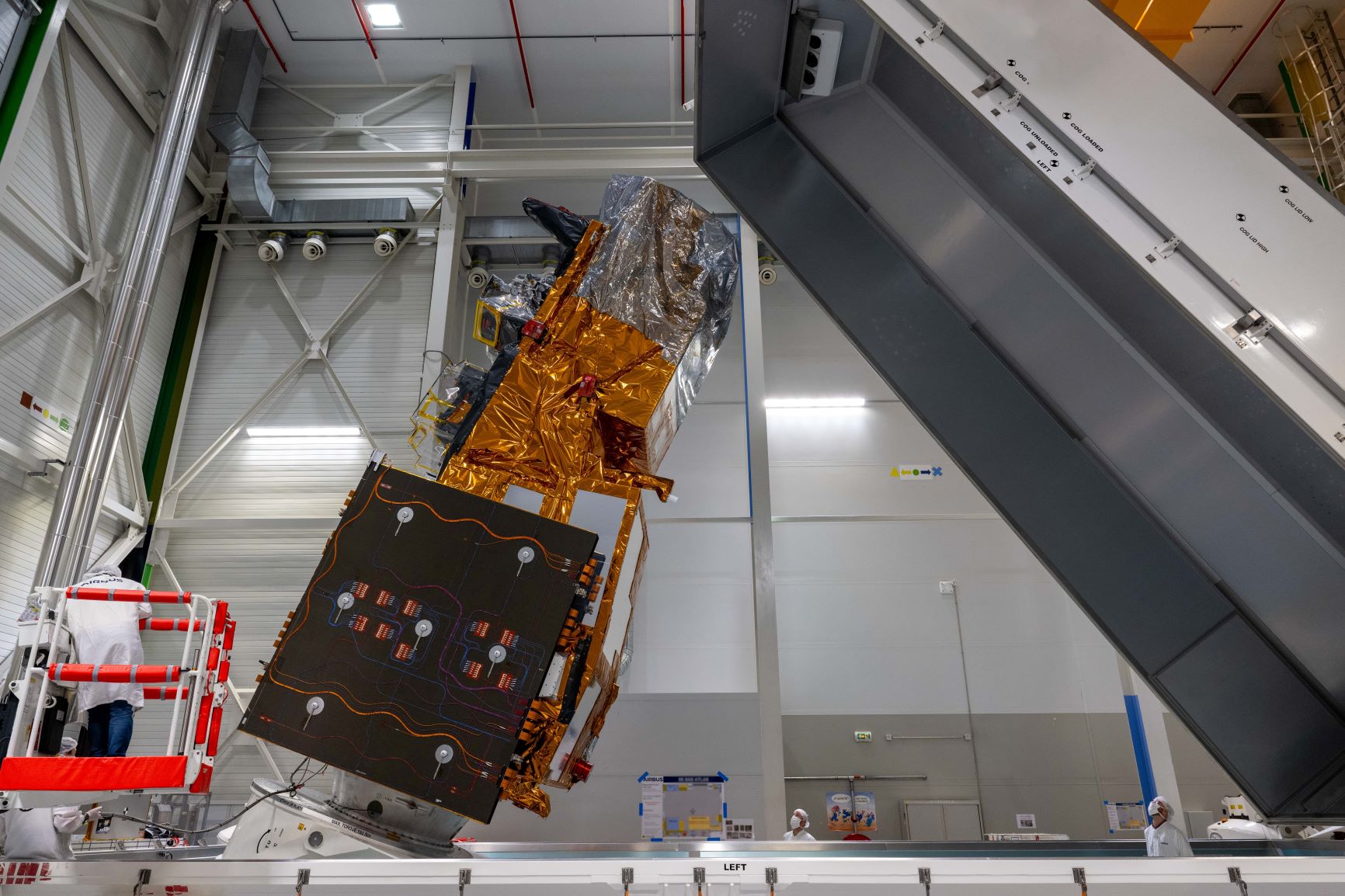 MetOp-SG A1 weather and climate satellite has left cleanroom for launch pad - Copyright Airbus