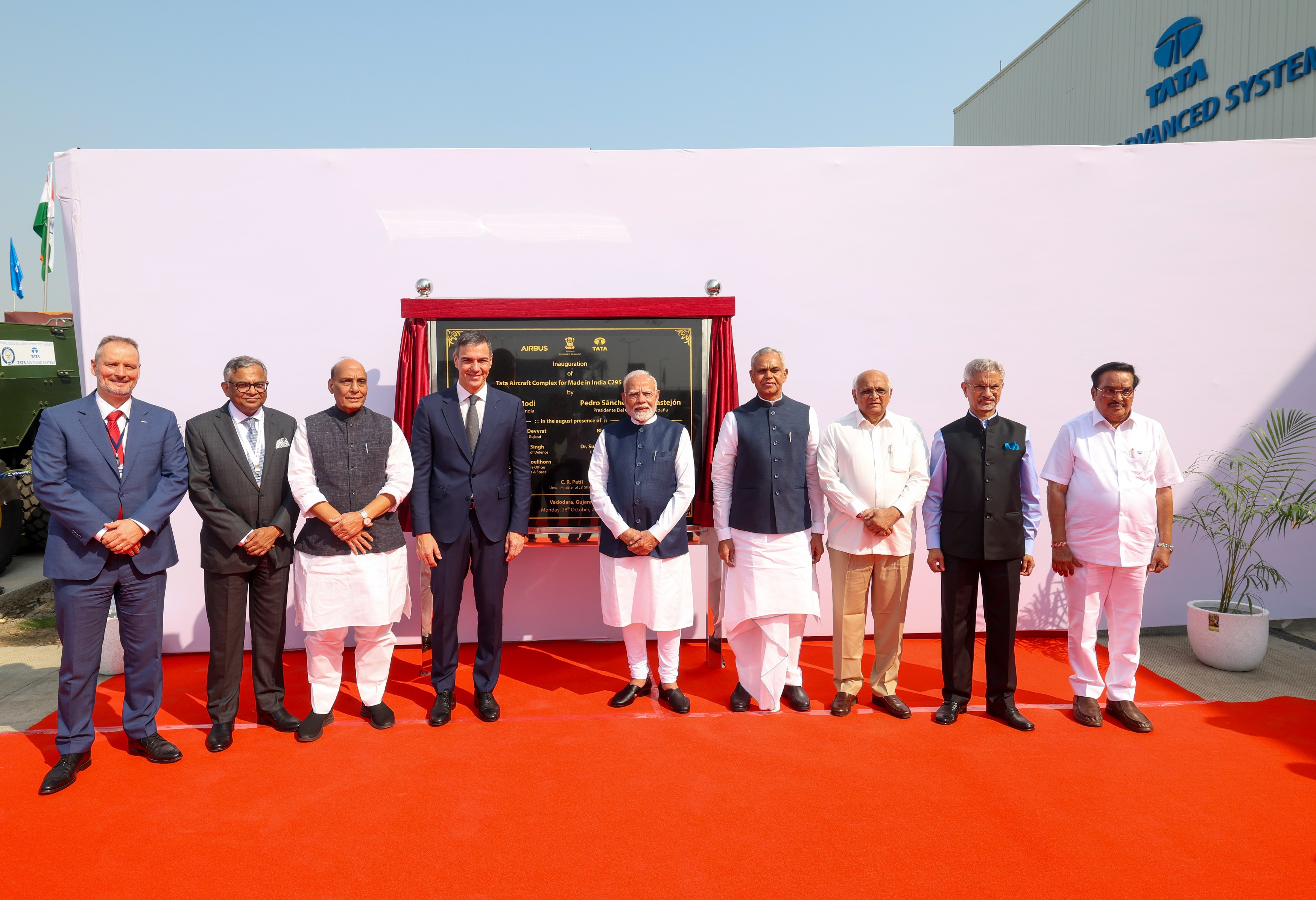Tata Advanced Systems and Airbus inaugurate C295 Final Assembly Line in Vadodara, India